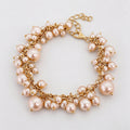 Vintage Gold Plated Pearl Tassel Choker Necklace 6W6JNC960