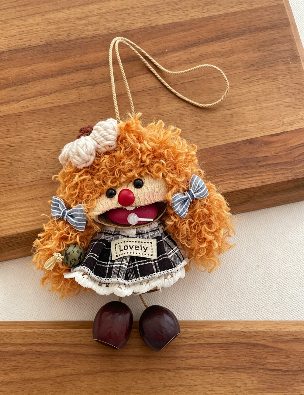 Cute Doll Pendant Keychain Bag Charm 6W10BBC428