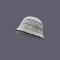 Stylish Color Block Angora Knit Bucket Hat 6W6HAT682