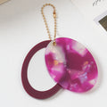 Oval Acetate Bag Charm - DippedShop Wholesale - #4307