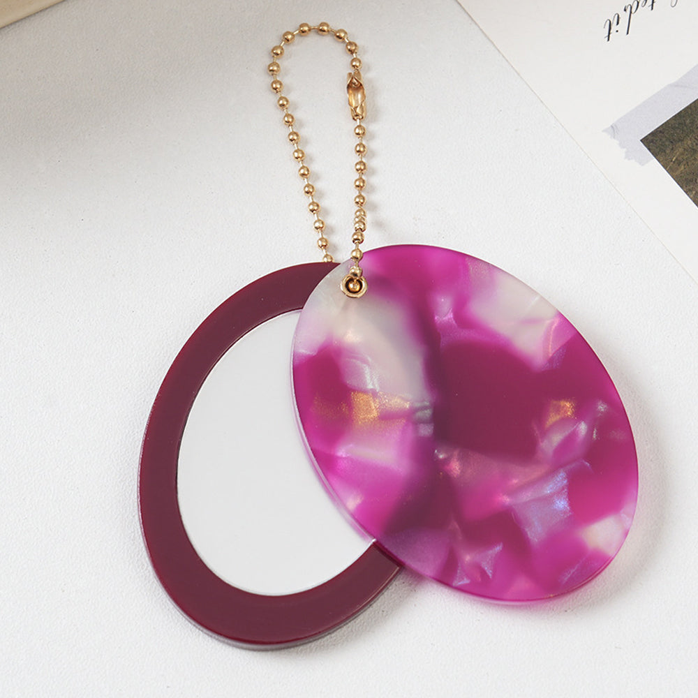 Oval Acetate Bag Charm - DippedShop Wholesale - #4307