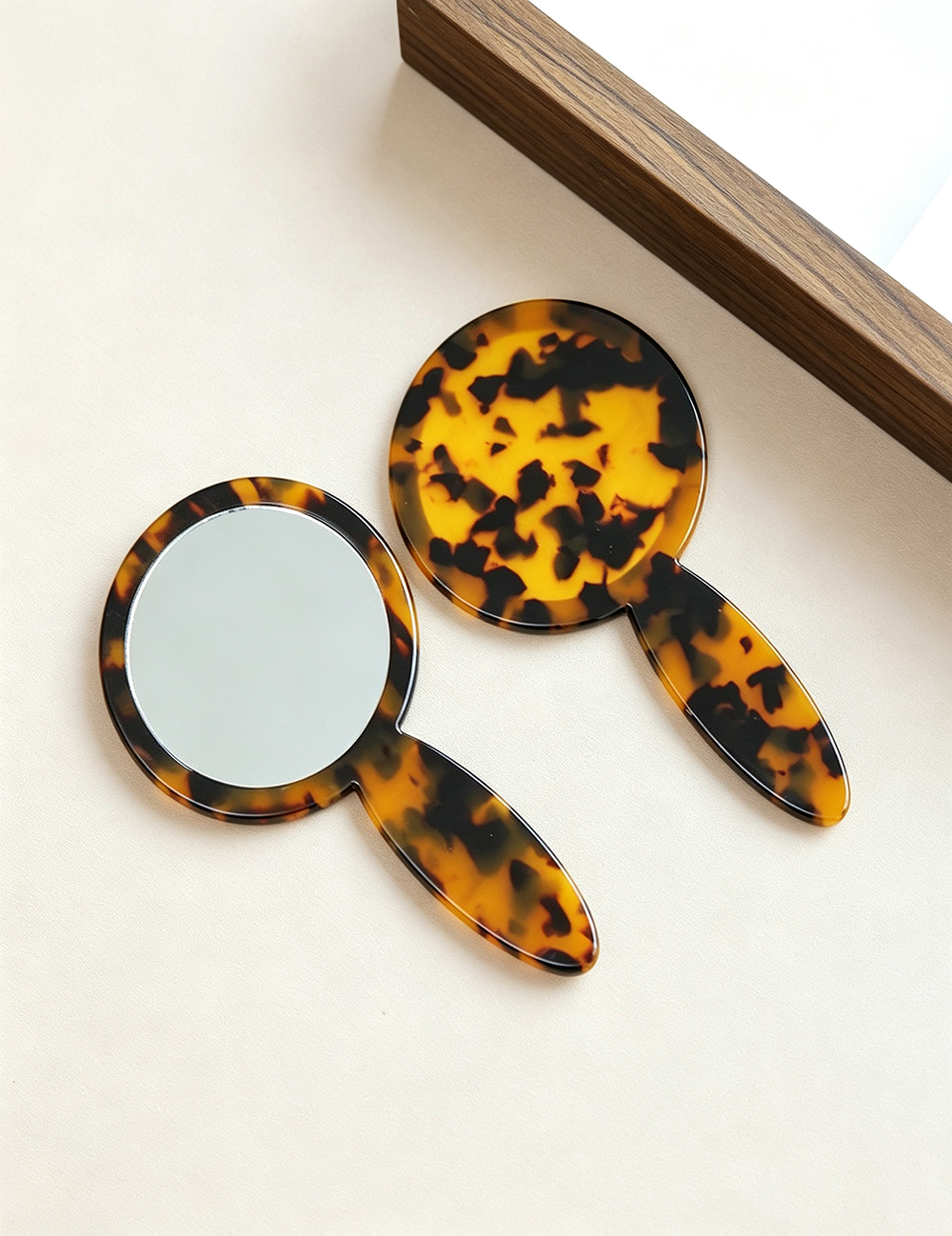 Chic Round Acetate Portable Ma - DippedShop Wholesale - #8995
