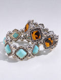 Turquoise Beaded Stretch Bracelet - DippedShop Wholesale - #7219