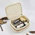 Stylish Color Block Canvas Cosmetic - DippedShop Wholesale - #0979