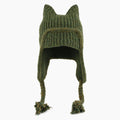 Cute Solid Color Cat Ear Trapper Hat 6W6HAT640