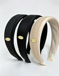 Elegant Solid Color Satin Wide Headband 6W6HBD325