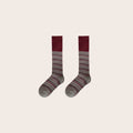 Retro Color Contrast Warm Mid-Calf Socks 6W8FSO819