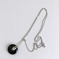 Gemstone Donut Coin Necklace - DippedShop Wholesale - #6659