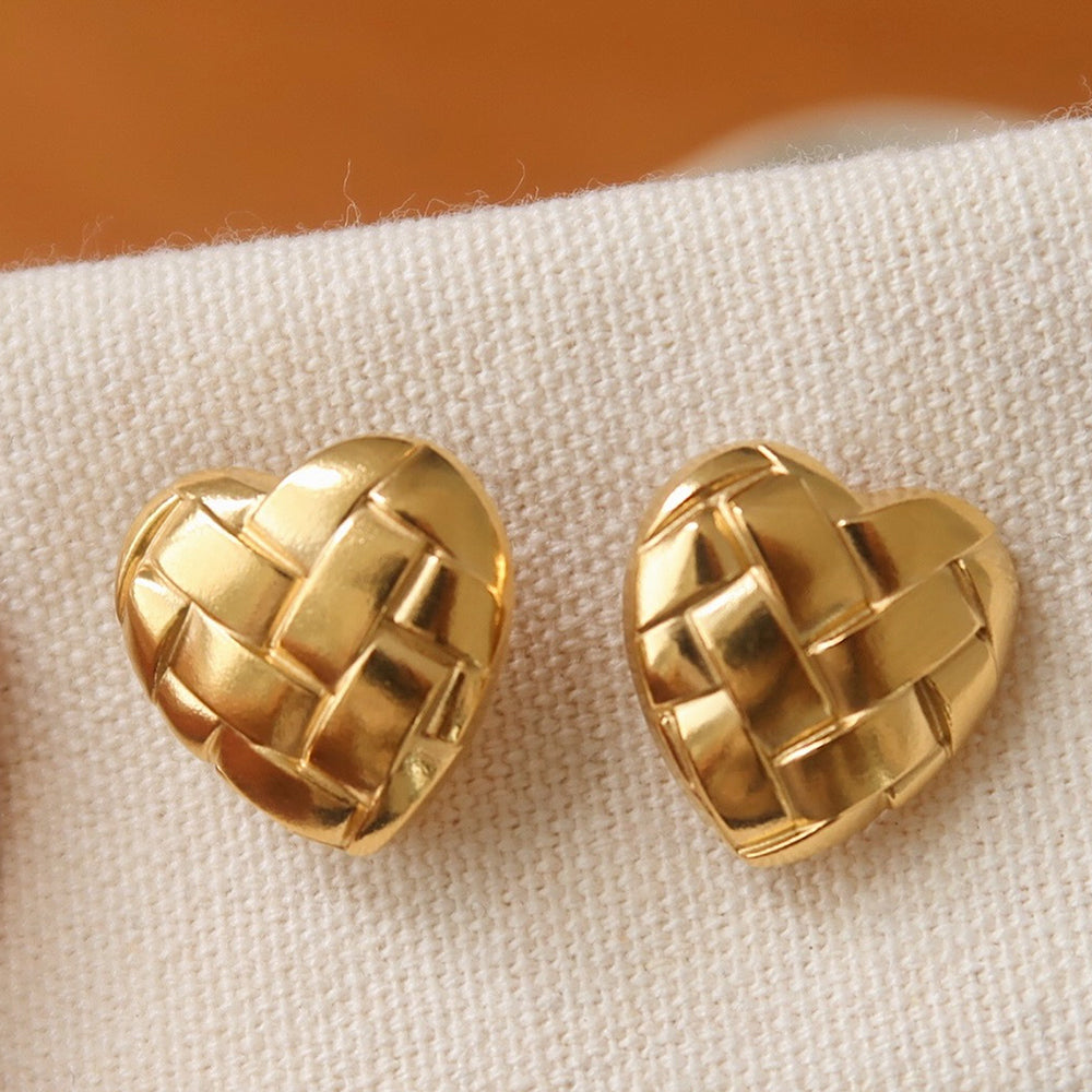 Heart Stud Earrings - DippedShop Wholesale - #1843