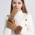 Plaid Suede Touch Screen Gloves - DippedShop Wholesale - #4995