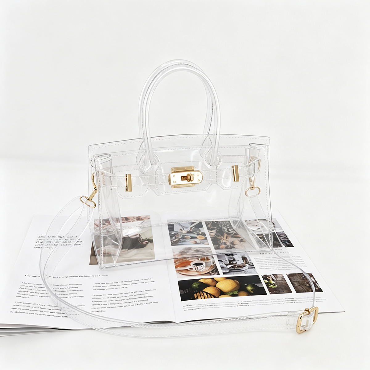 Jelly Clear Tote Stadium Approved Shoulder Bag 6W10BBG2123