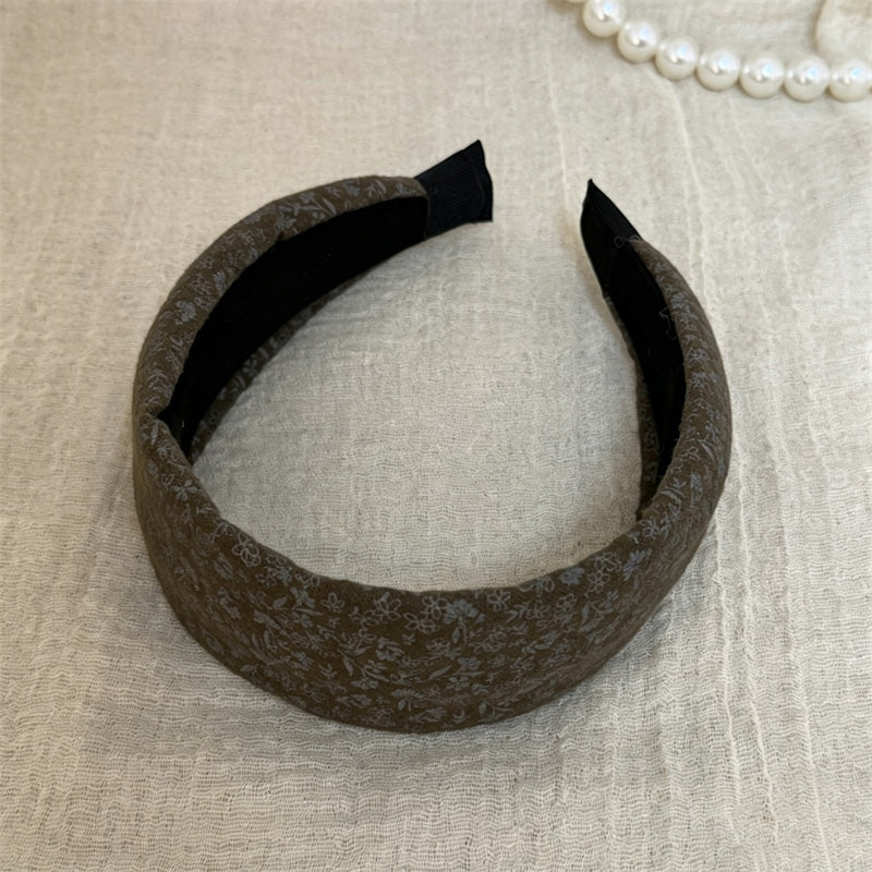 Vintage Floral Print Non-Slip Wide Headband 6W6HBD319