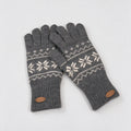 Fair Isle Touchscreen Knit Gloves - DippedShop Wholesale - #4291