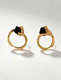Trendy Irregular Cubic Zirconia Hooop Earrings 6W6JER702