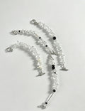 Irregular Transparent Crystal Stone Beaded Bracelet 6W6JBR351