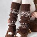 Floral Jacquard Rib Knit Stockings - DippedShop Wholesale - #1555