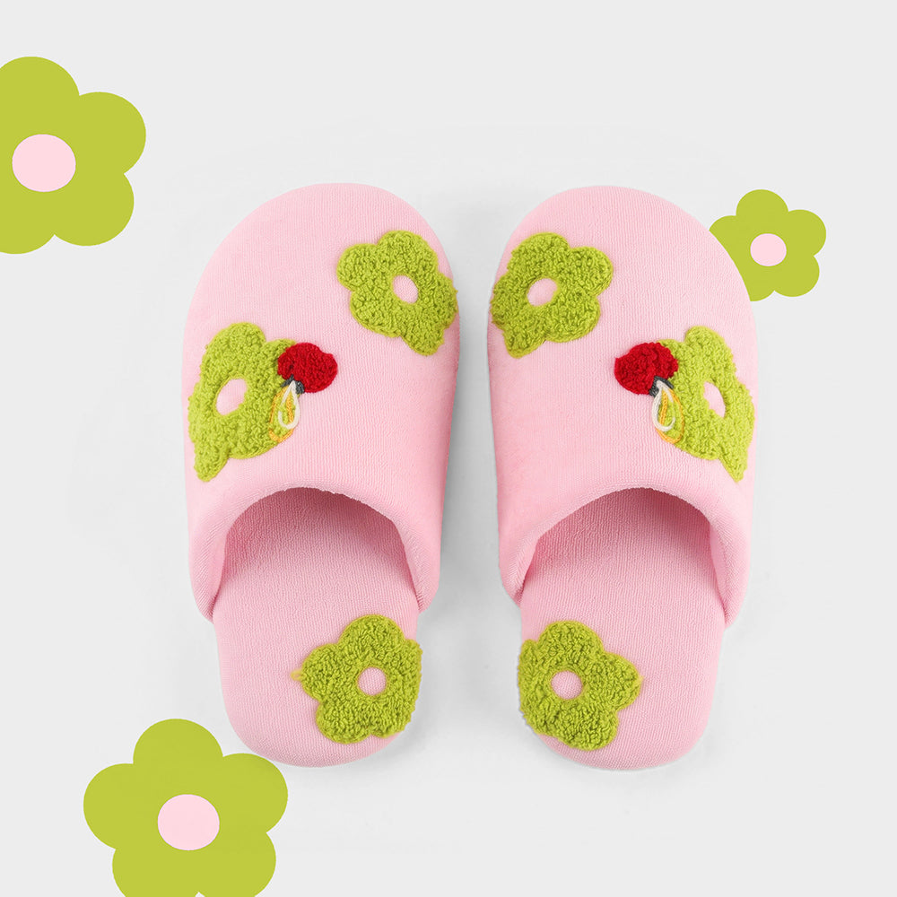 Cute Flower Soft Non-Slip Indoor Slippers 6W8FSP285