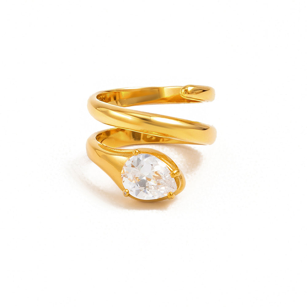 Snake Spiral Open Ring - DippedShop Wholesale - #1683