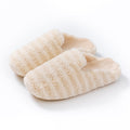 Fresh Striped Thicken Plush Warm Slippers 6W8FSP295