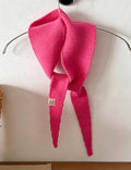 Solid Color Wool Knit Triangle Skinny Scarf 6W6NSW271