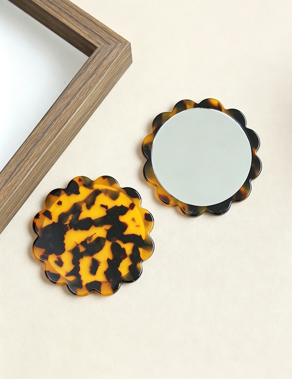 Cute Sunflower Round Portable - DippedShop Wholesale - #6707
