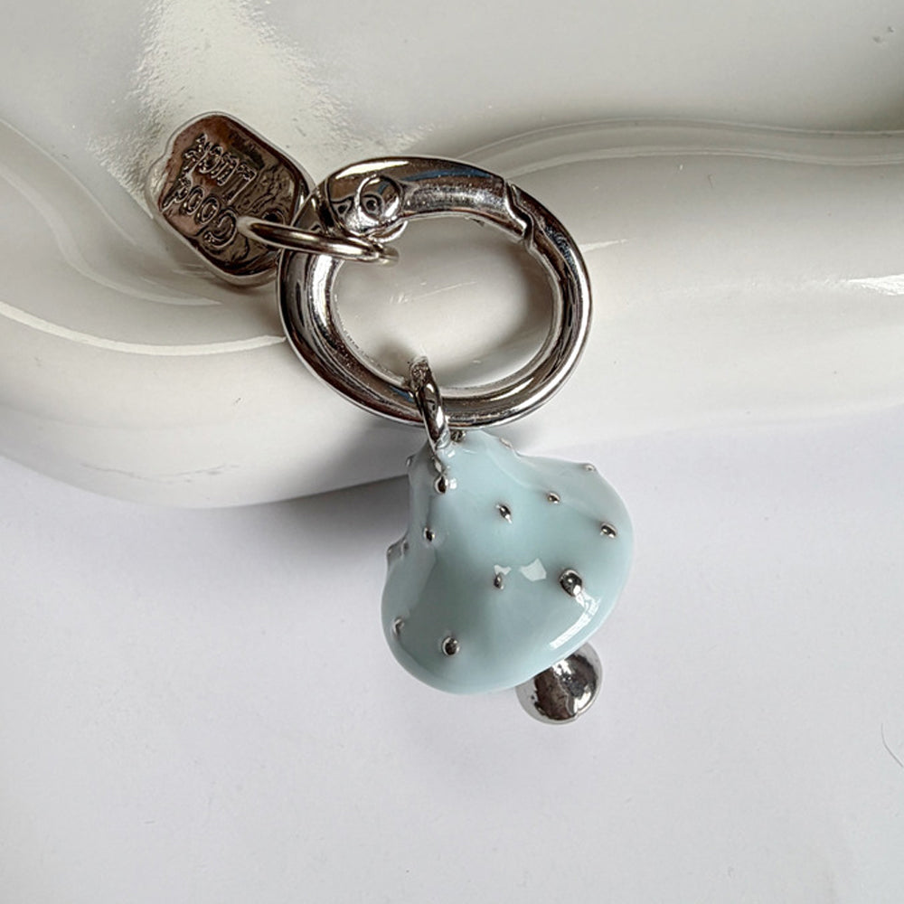 Enamel Mushroom Keychain Charm - DippedShop Wholesale - #0051
