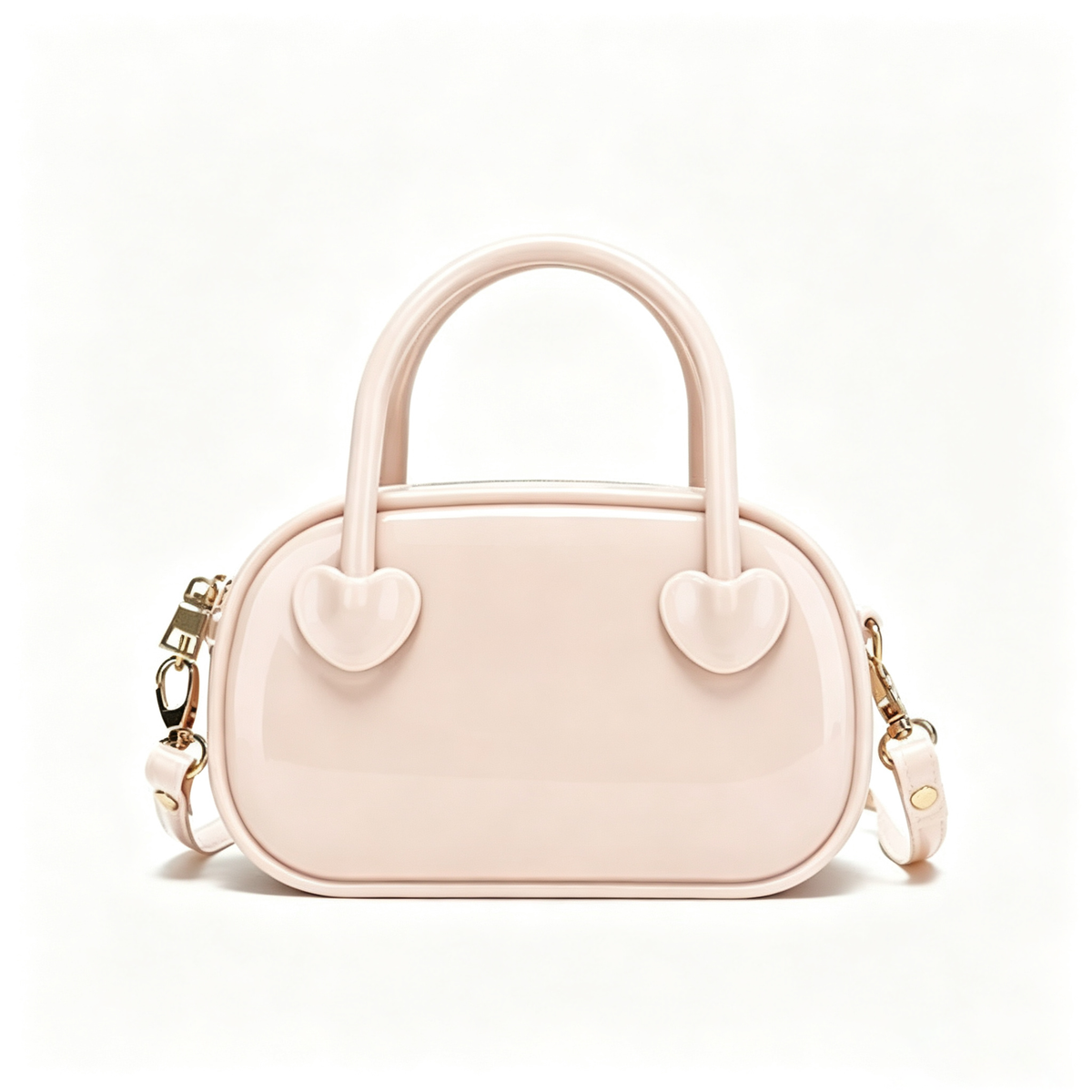 Fashion Solid Color Jelly Clear Tote Crossbody Bag 6W10BBG2112