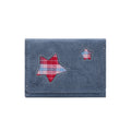 Plaid Star Patchwork Short Trifold Wallet 6W10BWB362