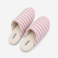 Minimalist Striped Closed-Toe Quiet Indoor Slippers 6W8FSP230