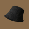 Trendy Reversible Faux Fur Suede Bucket Hat 6W6HAT537