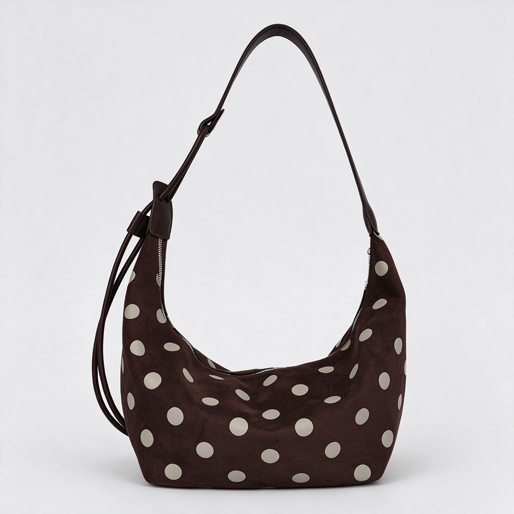 Trendy Crescent Polka Dot Commuter Tote Bag 6W10BBG2472