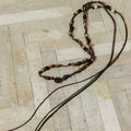 Vintage Handmade Woven Beaded Braided Waist Belt 6W6JBT203