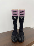 Floral Bow Calf Socks - DippedShop Wholesale - #7891