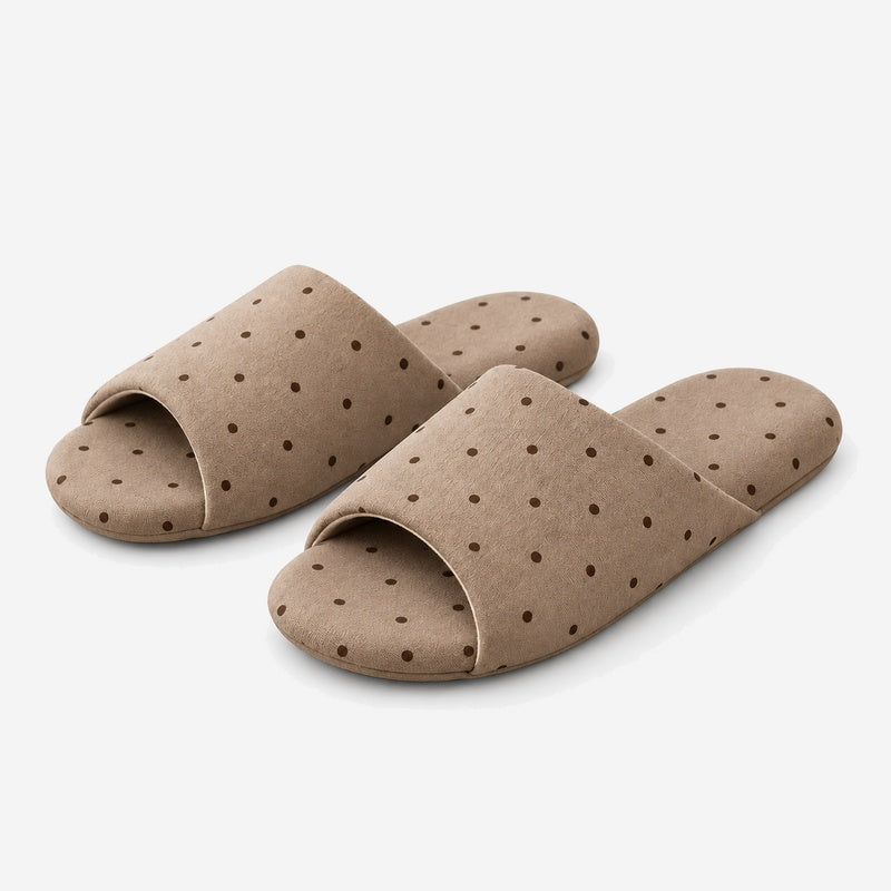 Polka Dots Quiet Sole Non-Slip Indoor Slippers 6W8FSP227