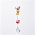 Sparkling Santa Christmas Tree Crystal Hanging Ornament 6H7HLS192