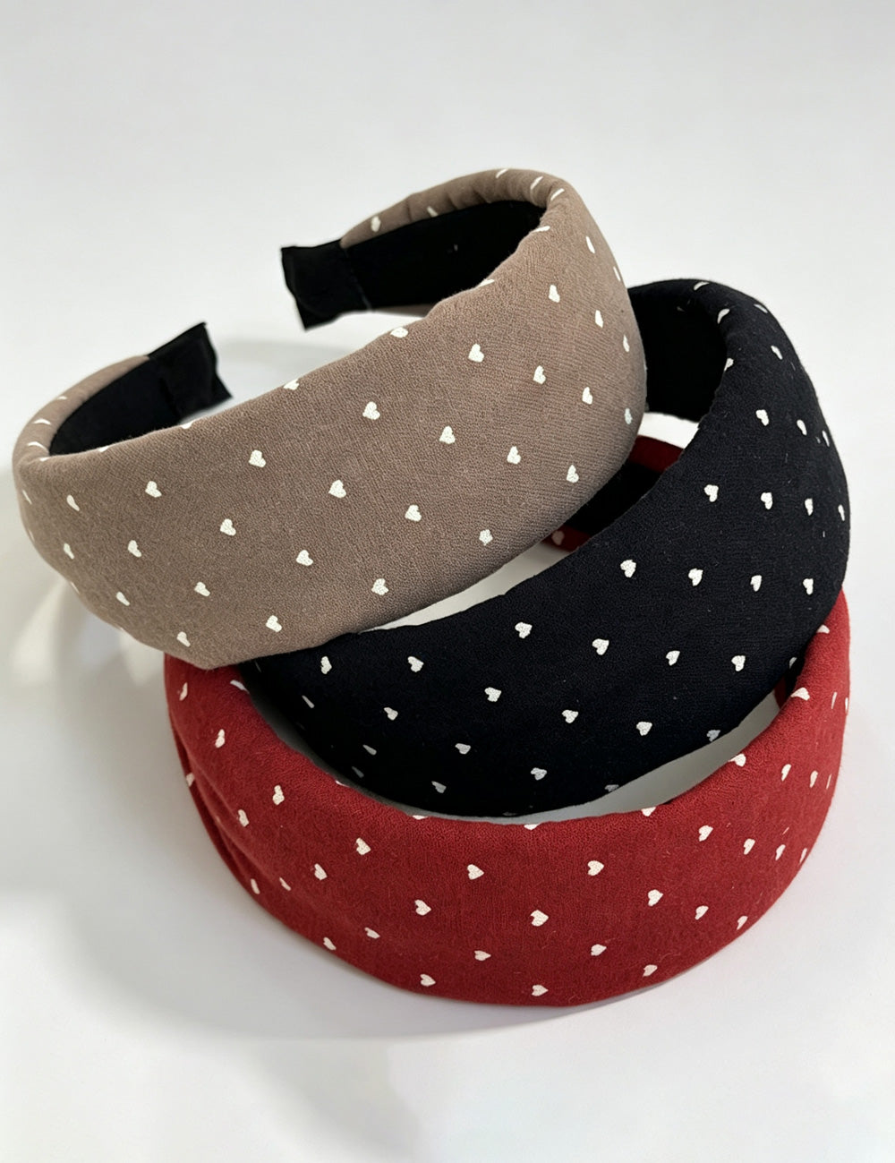 Fashion Heart Print Wide Fabric Headband 6W6HBD318