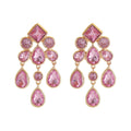 Crystal Teardrop Dangle Earrings - DippedShop Wholesale - #7427