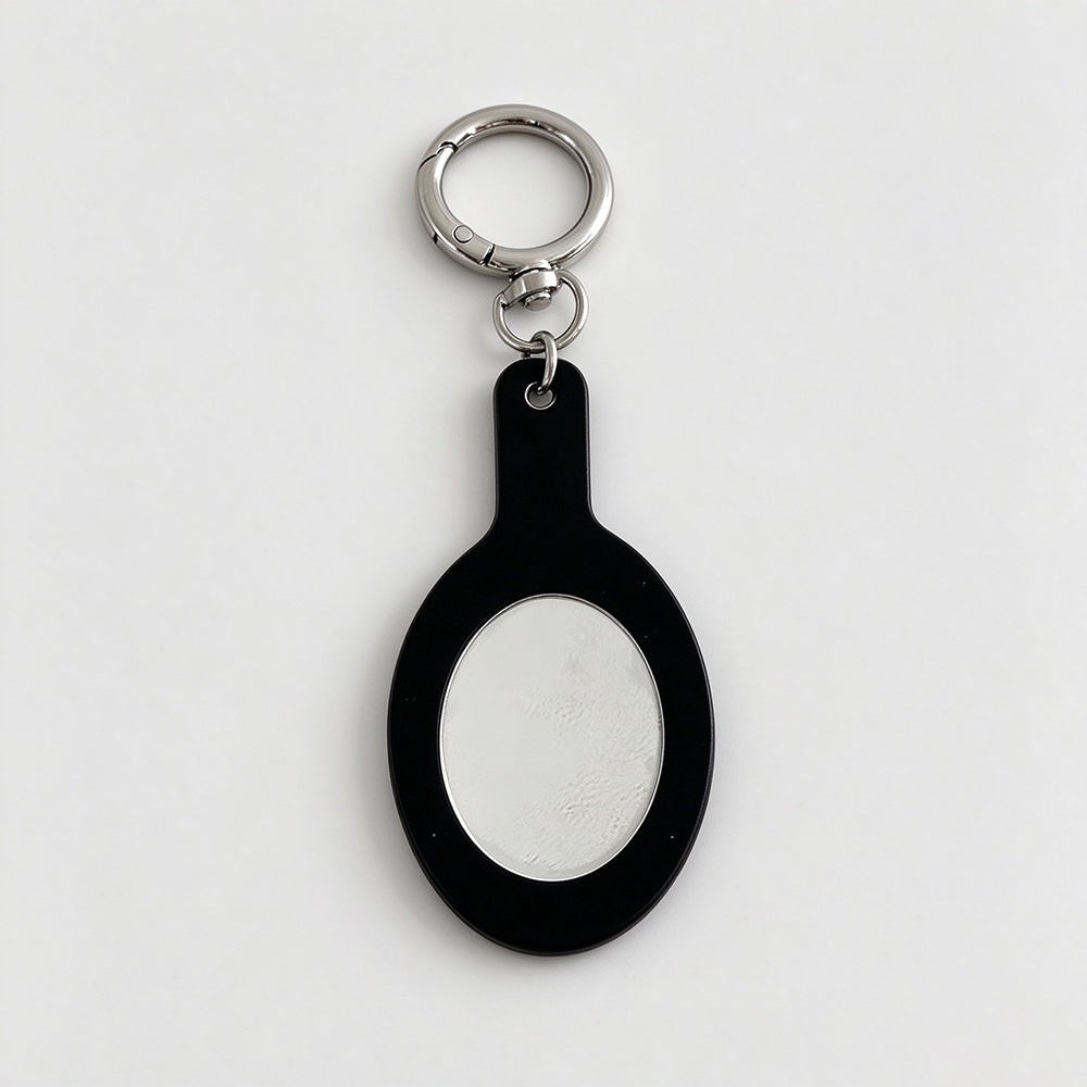 Cute Acetate Tortoise Leopard Mini Mirror Keychain 6W10BBC865