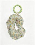 Stylish Floral Print Letters Shape Bag Charm 6W10BBC424