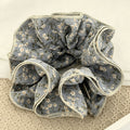 Sweet Floral Print Ruffled Hair Scrunchies 6W6HSR358