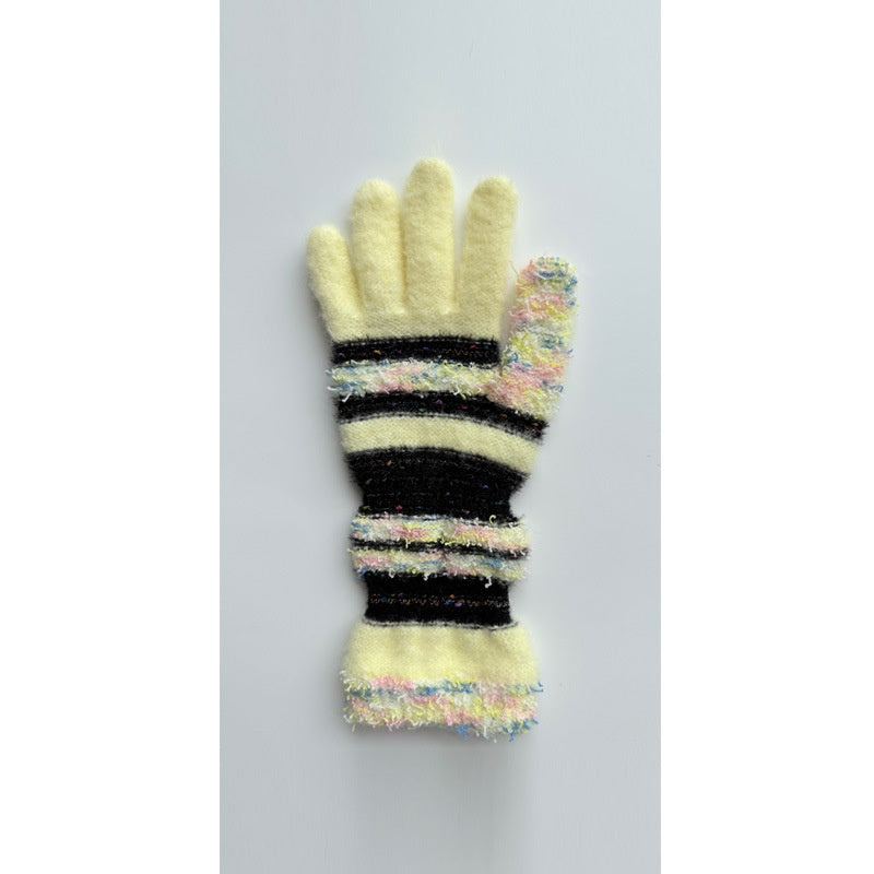 Stylish Color Block Splice Warm Gloves 6W6GLO90