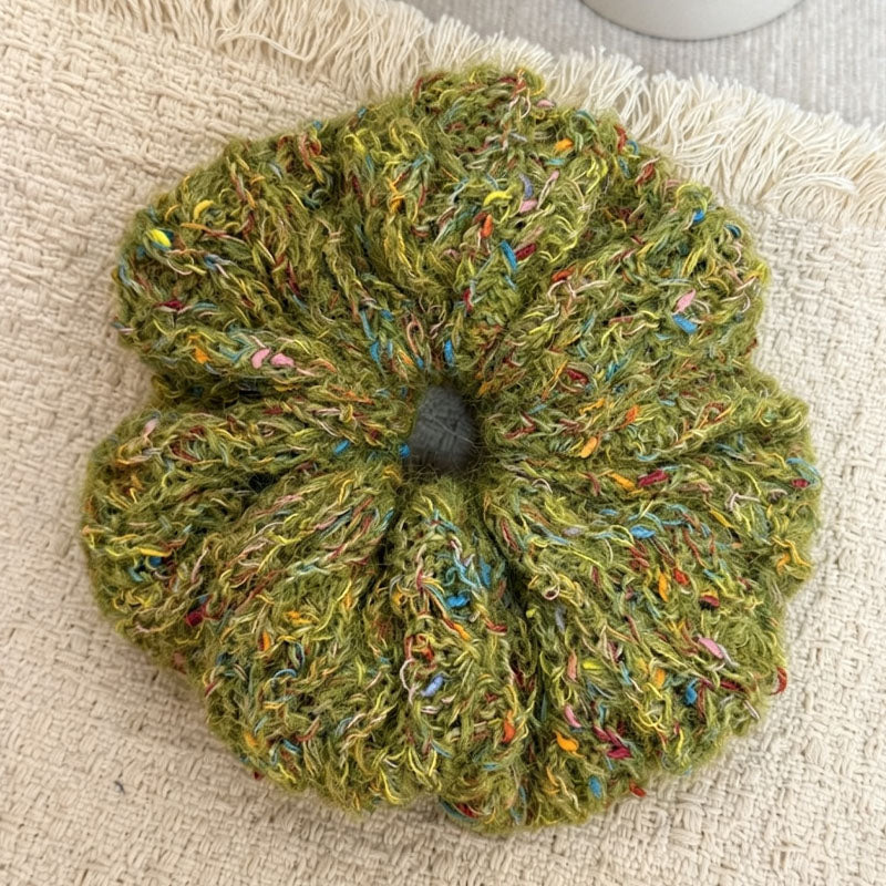 Stylish Colorful Yarn Elastic Scrunchies 6W6HSR387