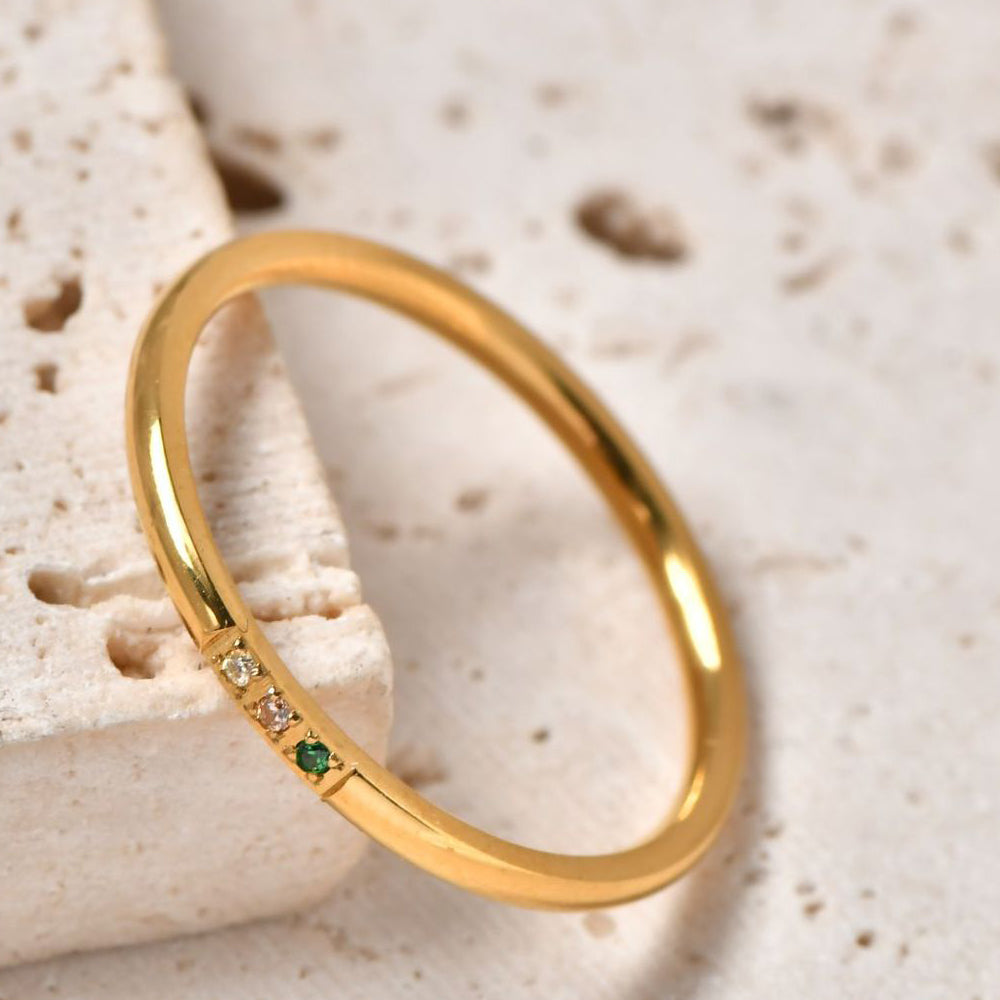 Cubic Zircon Finger Ring - DippedShop Wholesale - #1699