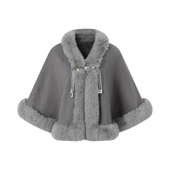 Knit Poncho Cardigan Cape - DippedShop Wholesale - #6691