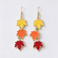Maple Leaf Pearl Drop Earrings - DippedShop Wholesale - #6563