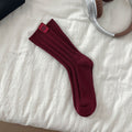 Solid Rib Knit Socks - DippedShop Wholesale - #4931