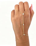 Fashion Geometric Rhinestone Gold Plated Bracelet 6W6JBR352