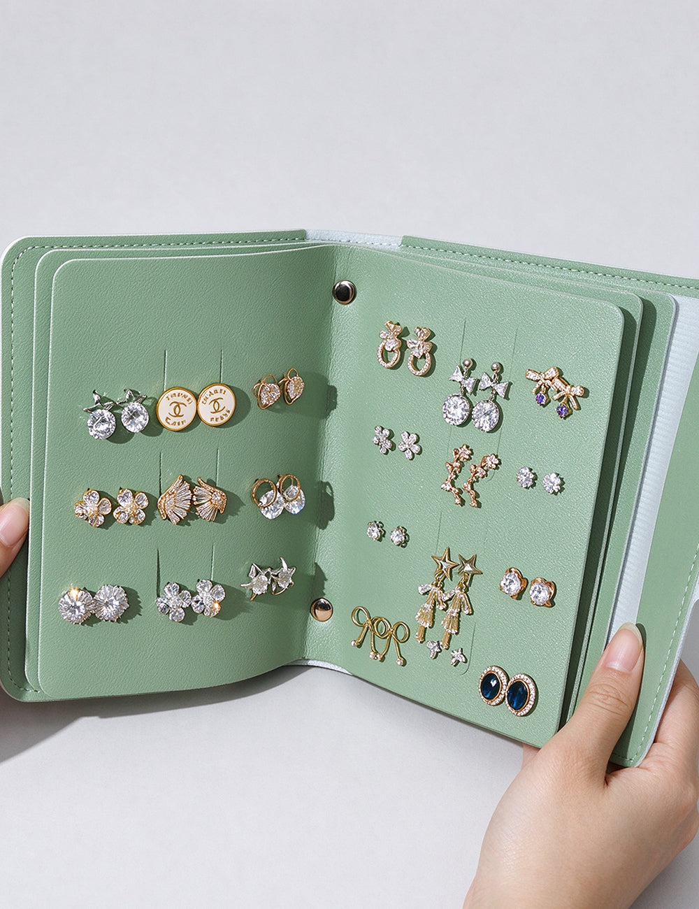 Simple Foldable Earring Hold Jewelry Book Organizer 6H13HSJ150