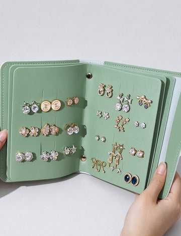Simple Foldable Earring Hold Jewelry Book Organizer 6H13HSJ150