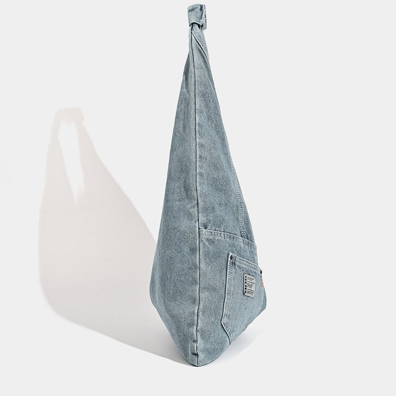 Washed Denim Large Capacity Handbag 6W10BBG1337